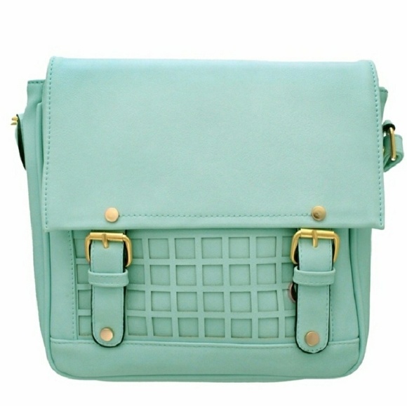 Handbags - Green Blue Gold Hardware Crossbody